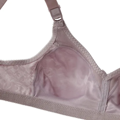 Vista 4 de Bali Women's Wireless Lace Bra, Double Support Lace Bras for Women, Stay-in-Place Straps, Full Coverage, Comfortable