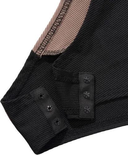 Vista 6 de Verdusa Body ajustado sin mangas con cuello redondo y bloques de color para mujer