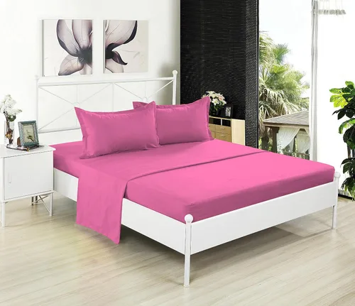 Vista 25 de Juego de sábanas Crescent Bedding de 100% algodón, extralargas, suaves y cómodas para cama de dos plazas