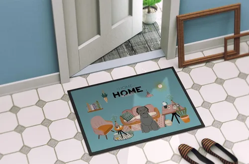 Vista 4 de Caroline's Treasures CK7926MAT - Felpudo negro Briard Sweet Home de 18 x 27 pulgadas, para interiores y exteriores, para entrada, antideslizante