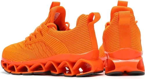 Vista 5 de Zapatos deportivos para hombre sin cordones para correr, caminar, tenis con cuchilla, informales, cómodos, antideslizantes, para el trabajo