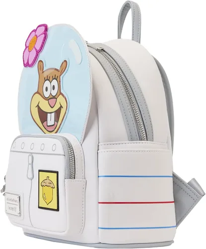 Vista 2 de Nickelodeon Spongebob Squarepants Sandy Cheeks - Mini mochila para cosplay, Blanco