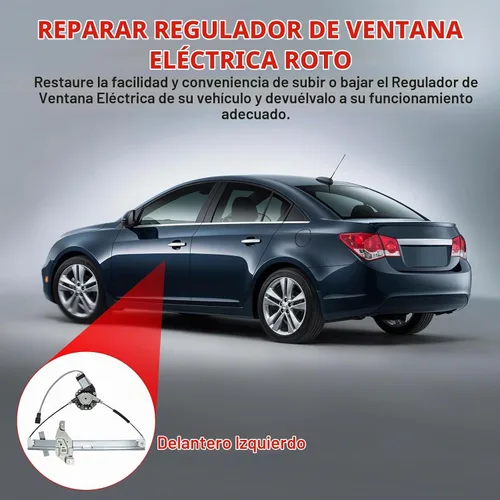 Vista 5 de BDFHYK 748-172 Regulador de ventanilla eléctrica con motor delantero izquierdo lado del conductor para Chevy Impala 2006-2013, Impala Limited