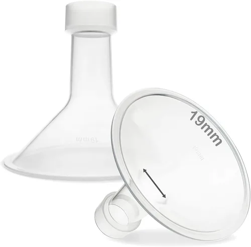 Vista 21 de Nenesupply Insertos de 0.591 in y bridas flexibles de 0.945 in compatibles con extractor de leche Lansinoh de repuesto para bridas Lansinoh de 0.591