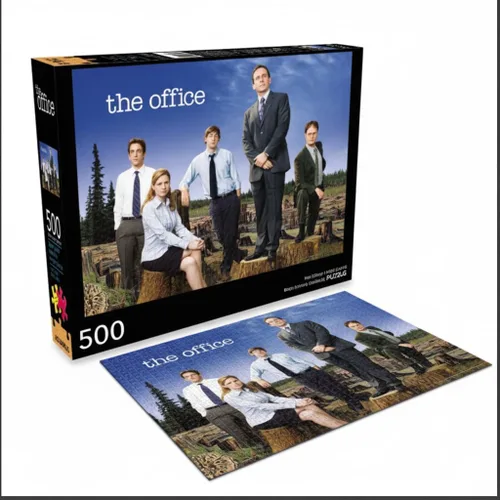 Vista 2 de Aquarius The Office Puzzle (rompecabezas de 1000 piezas) – Sin deslumbramiento – Ajuste de precisión – Mercancía oficial de oficina y coleccionables