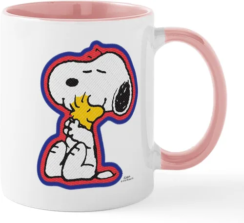 Vista 23 de CafePress Snoopy Mom Hug Mugs Taza de café de cerámica de 11 oz (11.0 fl oz)