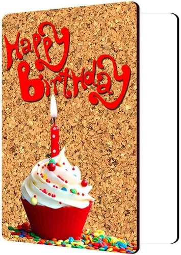 Vista 8 de Tarjeta de felicitación de madera de feliz cumpleaños, tarjetas de felicitación de madera, regalos para mujeres, hombres, niñas, niños, esposa