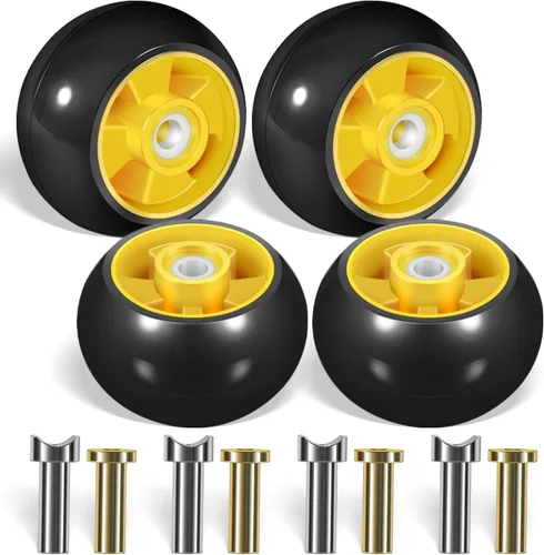Vista 10 de 4 Paquetes Kit de Rueda Medidora de Plataforma de Cortacésped AM125172 Compatible con Cortacéspedes de Tractor John Deere de Plataforma de 48", 54