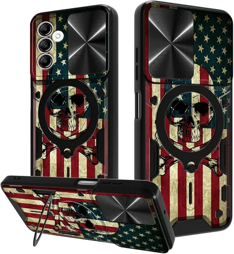 Vista 35 de Funda para Samsung Galaxy A03S de 6.5 pulgadas, funda protectora resistente con función atril giratorio de 360 grados, funda protectora resistente