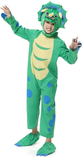 Vista 5 de Kids Dinosaur Costume for Halloween Boys Girls T-Rex Dinosaur Dress Up Party Role Play Cosplay