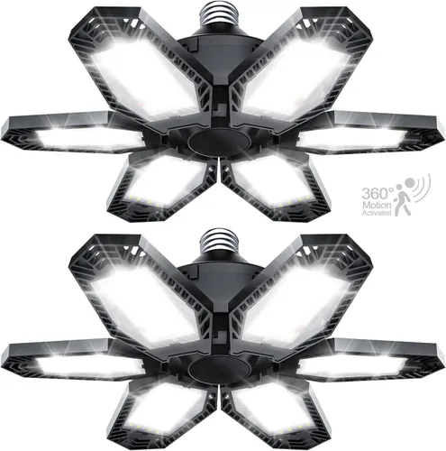 Vista 16 de TANBABY Luces de garaje con sensor de movimiento de 260 W, 30000 lm luces de tienda con control remoto 3 modos (encendido/apagado/automático)
