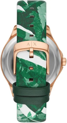 Vista 3 de Armani Exchange - Reloj de vestir de acero inoxidable con tres manos para mujer