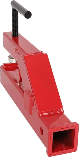 Vista 4 de Abrazadera en enganche de remolque Receptor de 2" Montaje en bola Bobcat Deere Tractor Cubo Rojo