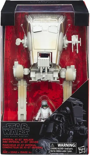 Vista 2 de Star Wars Imperial Muñecos de AT-ST Walker e Imperial. Serie exclusiva The Black.