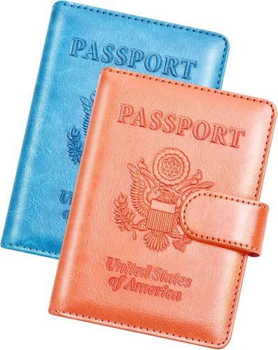 Vista 18 de Herain Soporte para pasaporte para viaje y crucero, 2 piezas, funda para pasaporte, cartera, regalo de viaje, para mujeres, hombres, familia