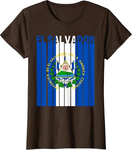 Vista 21 de Camiseta con la bandera de El Salvador