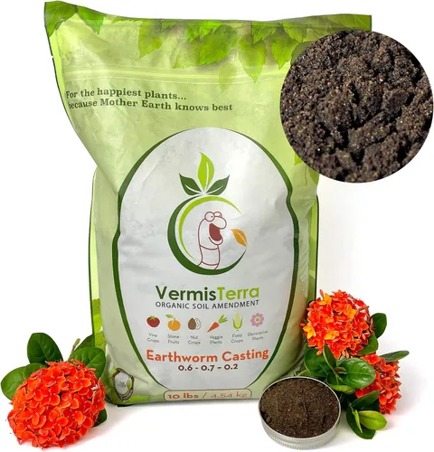 Vista 11 de VermisTerra Fundiciones de lombriz de tierra – (5 libras) 2.7 cuartos de galón – Fundición de lombrices de tierra 100% orgánicos – Fertilizante