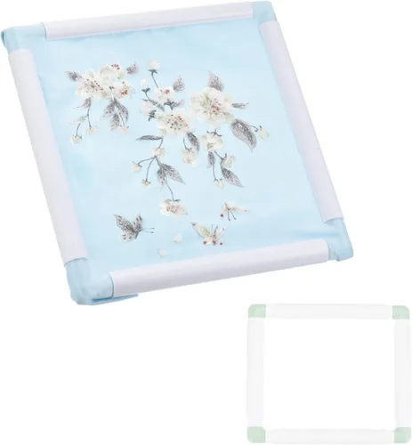 Vista 17 de PATIKIL Aros de bordado, marco universal de aro para bordar, reutilizable, cuadrado, rectangular, de plástico, para manualidades, costura