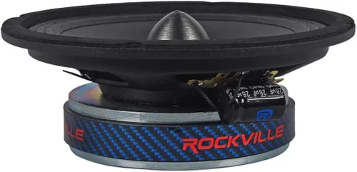 Vista 4 de Rockville (8) RXM68 6.5" 1200w 8 Ohm Controladores de rango medio Altavoces de coche, bajos medios
