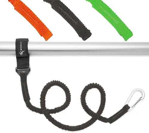 Vista 4 de Correa de remo para kayak, correa de caña de kayak, cordón elástico en espiral, accesorios de pesca para kayak y remos