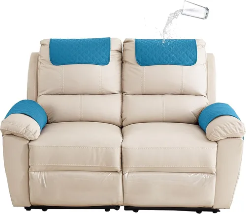 Vista 24 de XMAYODS Funda impermeable para sillón con reposabrazos, fundas antideslizantes para sofá y reposacabezas, fundas para respaldo, fundas para sillón