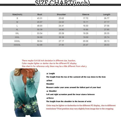 Vista 5 de Camisetas de manga larga para mujer, con cuello con cremallera, camisetas estampadas, blusas de moda, ajustadas, sudaderas elásticas