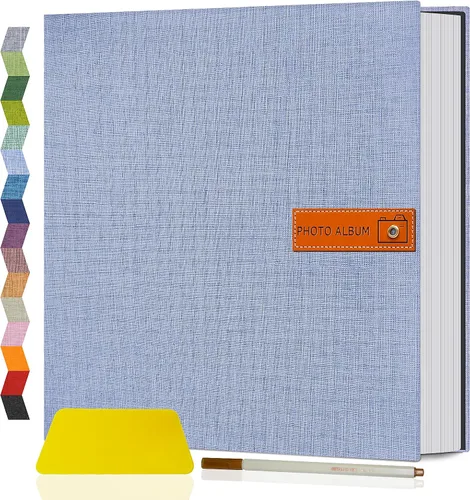 Vista 37 de Popotop Álbum de fotos grande autoadhesivo 4x6 5x7 8x10 Álbum de recortes DIY Libro de imágenes, Regalos para mamá, familia, bebé y boda