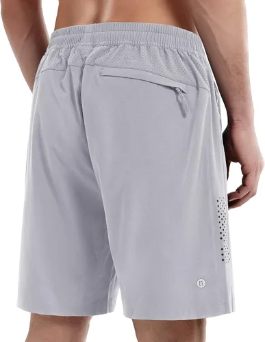 Vista 2 de Pantalones cortos deportivos para hombre, pantalones cortos de entrenamiento para correr, tenis, gimnasio, 5, 7, 9 pulgadas, cómodos, ligeros, 3