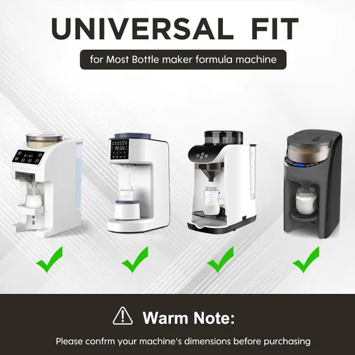 Vista 3 de Bottle Maker Formula Machine Mat, con tapete de drenaje, compatible con la máquina dispensadora de fórmula Baby Brezza, almohadilla de silicona