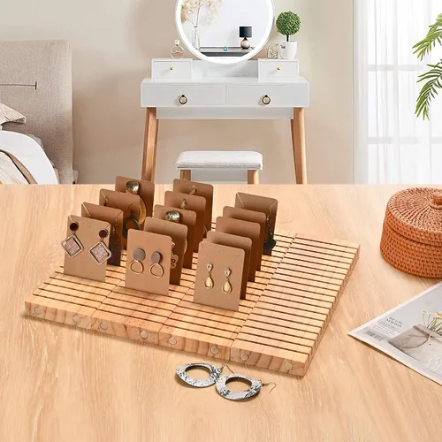 Vista 7 de WILLOWDALE 4 portatarjetas de madera de 12 pulgadas para tarjetas de visita