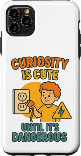 Vista 13 de Curiousity is Cute Workplace & Home Safety Awareness Gift Case for iPhone 16