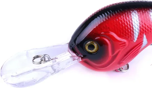 Vista 5 de Kit mixto de señuelos de pesca incluye señuelo minnow, popper, crankbait y anzuelo de pesca para pesca en agua salada y agua dulce de trucha, lubina