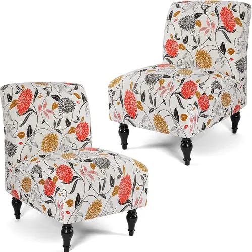 Vista 29 de Liykimt Funda para Silla de Acento sin Brazos Slipcover, Funda Slipcover para Silla Slipper de Spandex Elástico Extraíble para Silla sin Brazos