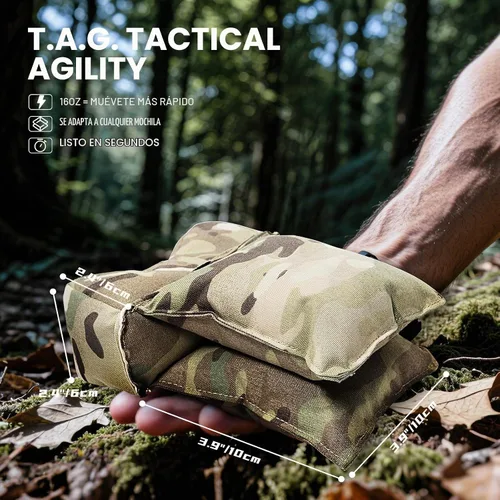 Vista 5 de OneTigris Shooting Rest Bag, Pre-Filled Front Rear Bench Rest Support Holder CamoColor