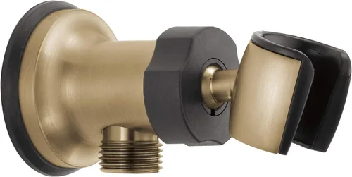 Vista 6 de DELTA FAUCET U4985-KS-PK - Soporte de ducha de mano con codo de pared ajustable, acero inoxidable negro
