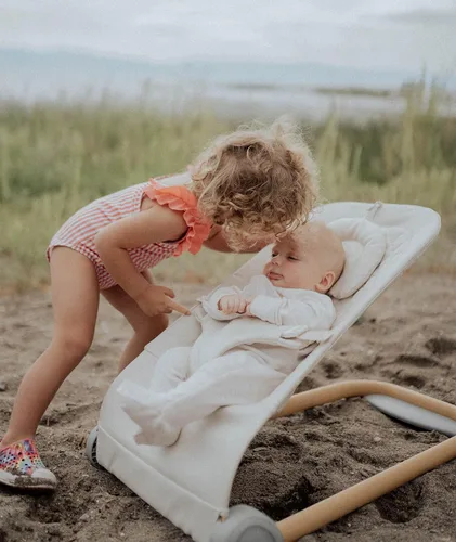 Vista 2 de Fodoss Moisés para bebés, asiento de gorila portátil para bebés, diseño ergonómico, moisés para bebés, color beige