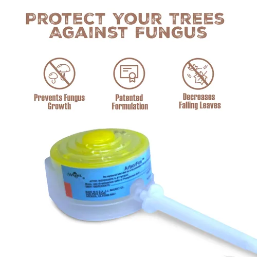 Vista 4 de Mauget ArborFos Injector - Fungicida para árboles de 0.2 fl oz, 45.8% de ácido fosfórico para una inmunidad más fuerte y hojas vibrantes, fungicida