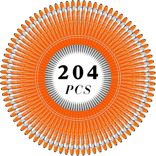 Vista 90 de Bolígrafos personalizados a granel con punta de lápiz capacitivo, 12 bolígrafos personalizados con logotipo de mensaje con nombre, bolígrafos