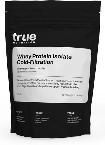 Vista 13 de True Nutrition Polvo aislado de proteína de suero – Filtrado en frío, 0.95 oz de proteína por porción – Apoya el crecimiento muscular