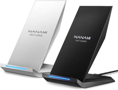 Vista 8 de Cargador inalámbrico rápido, [2 unidades] Soporte de carga inalámbrico certificado NANAMI Qi compatible con iPhone 17/17 Air/17 Pro/17 Pro