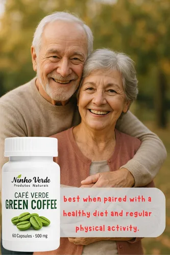 Vista 2 de Café Verde (Cafe Verde) - 500mg 60 Capules - Hecho en Brasil