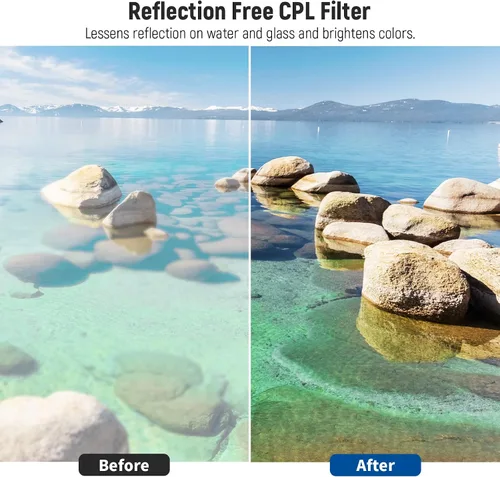 Vista 3 de NEEWER Paquete de filtro ND de 40,5 mm y accesorios para lentes, kit de filtros ND2 ND4 ND8 UV FLD CPL con tapa de lente