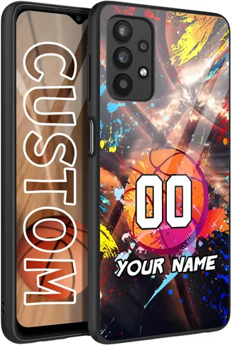 Vista 13 de Funda de goma personalizada con diseño de bandera de Estados Unidos para Galaxy A16/A15/A25/A14/A54/A53/ A03S/A02S América Fuego