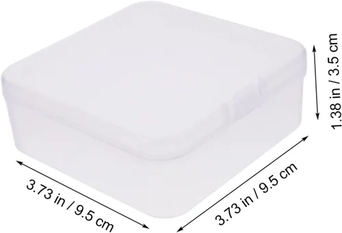 Vista 8 de Alipis Caja de almacenamiento transparente, contenedor transparente, contenedor de viaje, esponjas, bandeja de esponjas, bandeja de esponjas