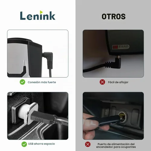 Vista 4 de Lenink Cable de alimentación compatible con Cobra RAD 480i/350/380/450, cable de repuesto, cargador USB compatible con la mayoría de detectores