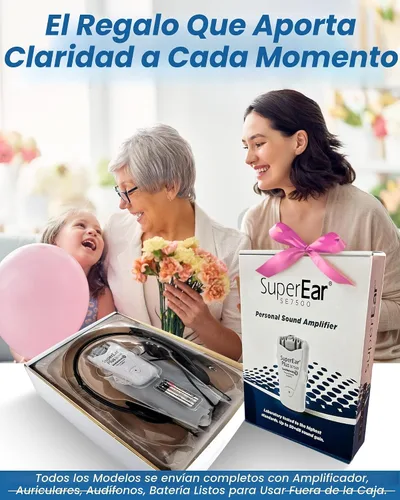 Vista 9 de SuperEar Modelo SE7500 para Personas Mayores - Amplificadores Auditivos para Personas Mayores y Adultos Mayores, Amplificador de Sonido Personal