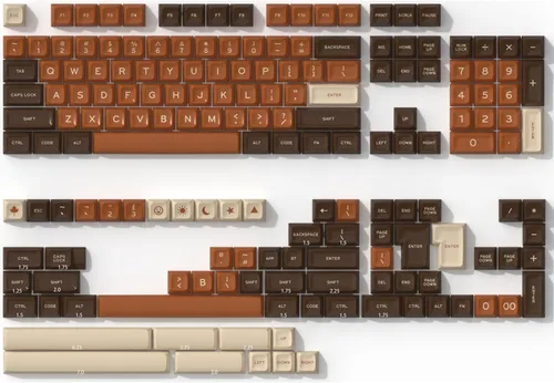 Vista 39 de Fogruaden Juego de teclas PBT, teclas personalizadas de perfil cereza para teclas de teclado mecánico (9009)