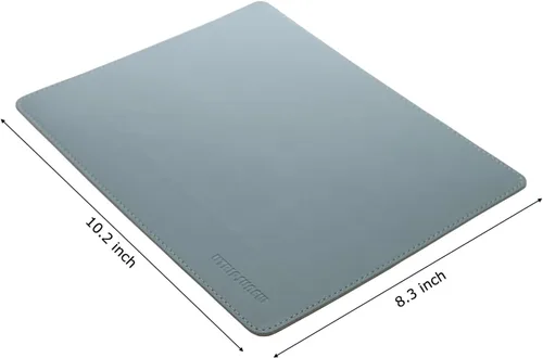 Vista 3 de Alfombrilla de mouse de piel sintética con borde cosido, alfombrillas de mouse de madera, alfombrilla de mouse de doble cara, alfombrillas de mouse