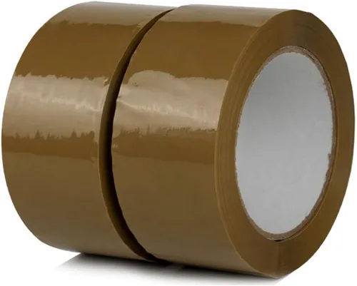 Vista 3 de Cinta de embalaje resistente, paquete de 2 con un dispensador, 2.4 mil, 1.88 pulgadas x 110 yardas, repuestos de cinta de embalaje para embalaje