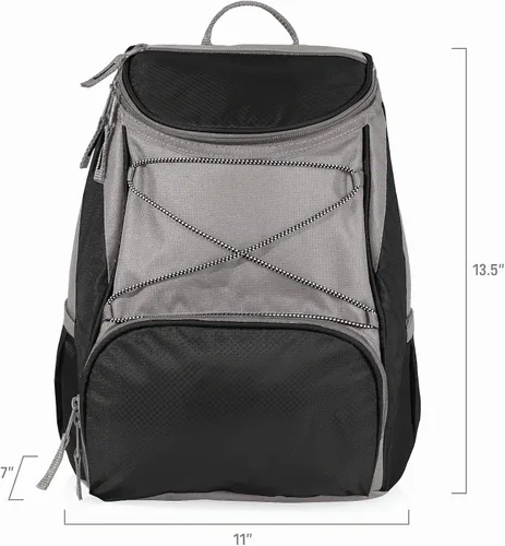 Vista 3 de ONIVA - a Picnic Time brand - Mochila térmica Star Wars PTX - Mochila suave y fresca - Bolsa de almuerzo aislada Star Wars Mandalorian Grogu - Negro